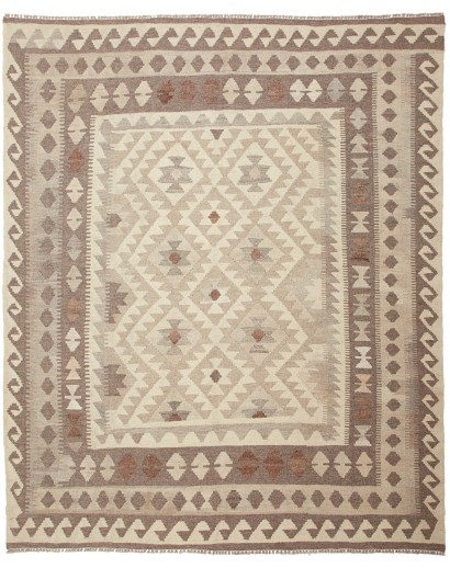 Tappeto Kilim Afghanistan marrone beige 164x201
