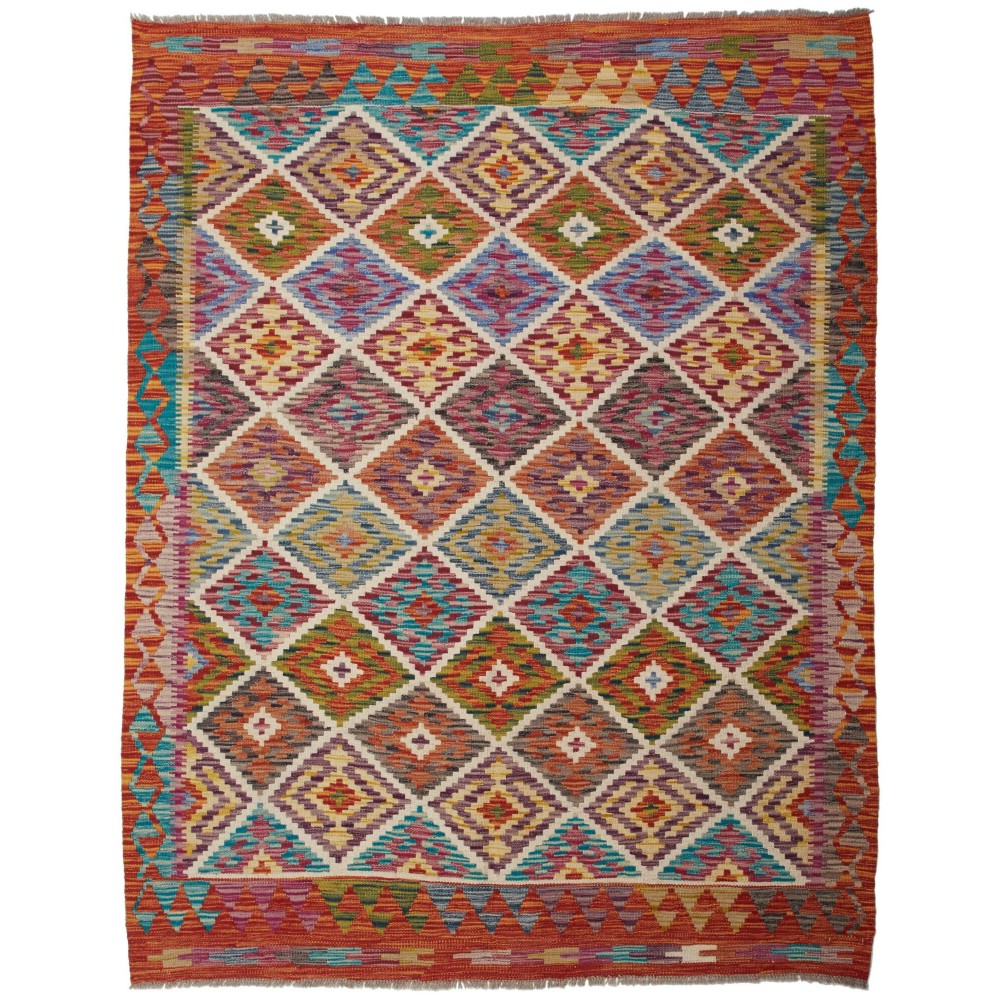 Tappeto Kilim Afghanistan marrone 146x186
