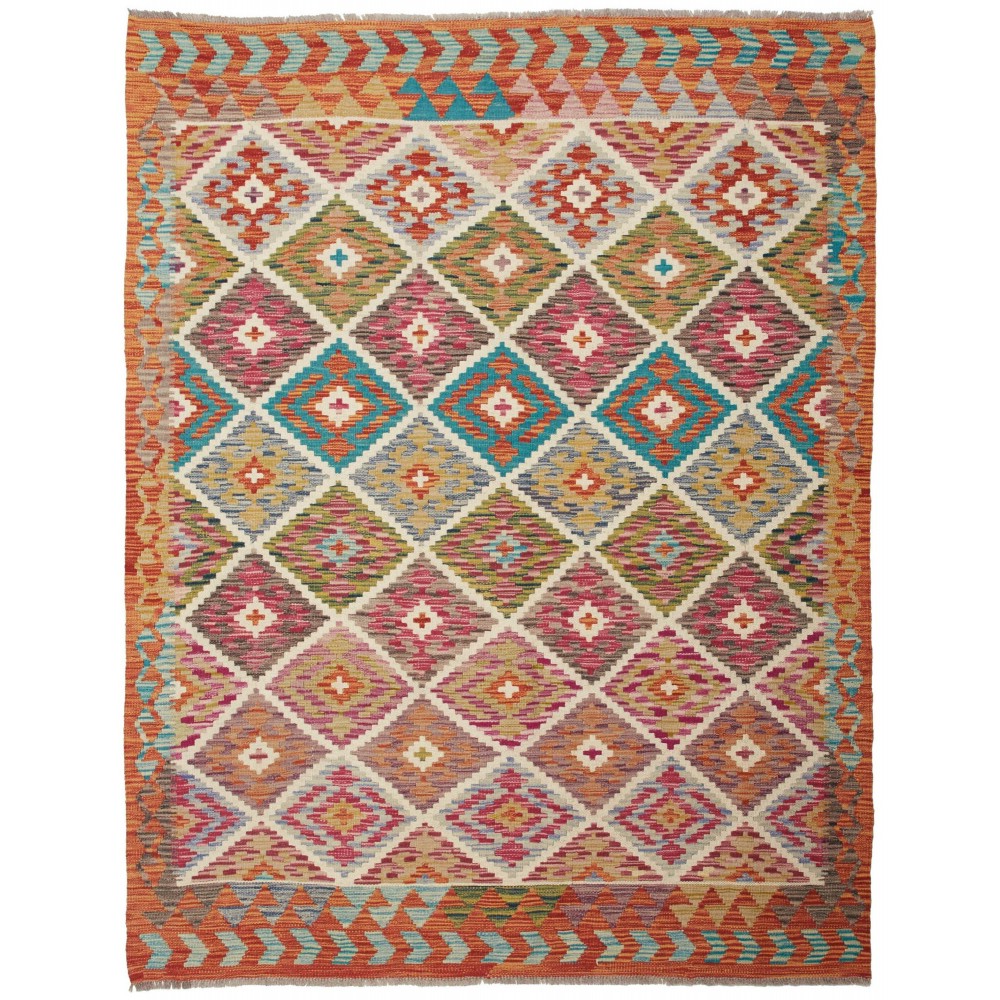 Tappeto Kilim Afghanistan marrone 149x194