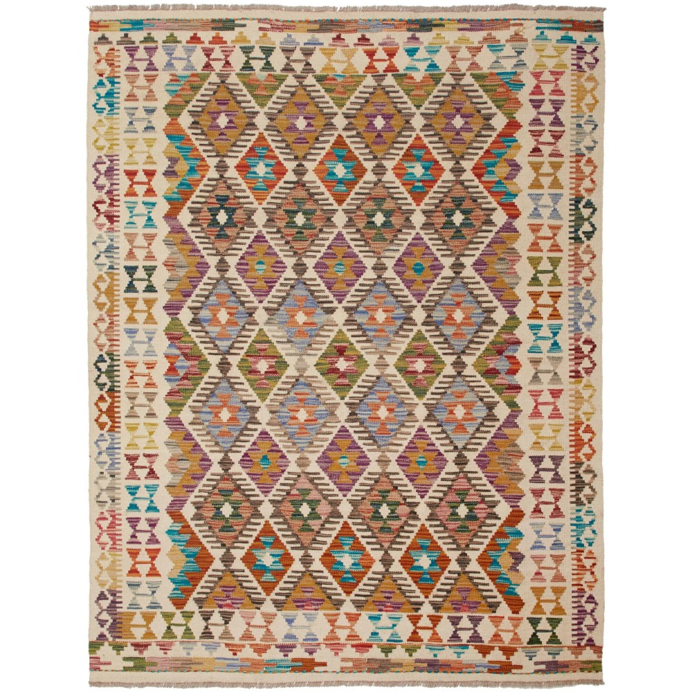Tappeto Kilim Afghanistan marrone 150x196