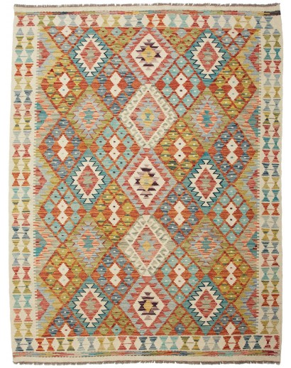 Tappeto Kilim Afghanistan marrone 154x201