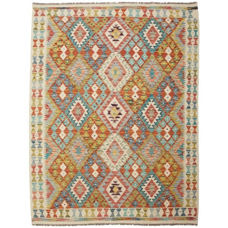 Tappeto Kilim Afghanistan marrone 154x201