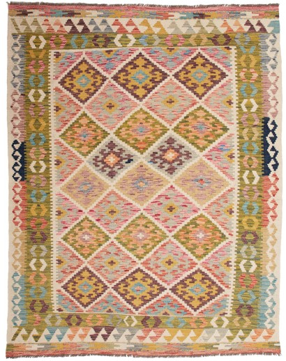 Tappeto Kilim Afghanistan marrone 155x200
