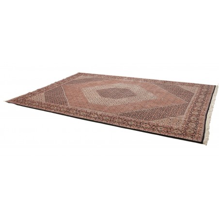 Tappeto Bidjar con seta Persia azzurro 256x355