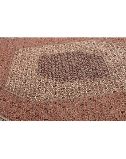 Tappeto Bidjar con seta Persia azzurro 256x355