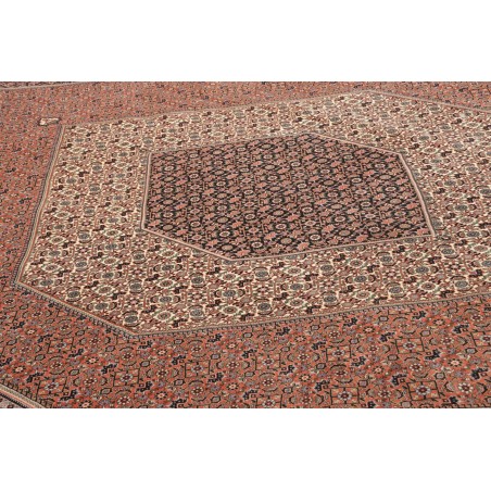 Tappeto Bidjar con seta Persia azzurro 256x355