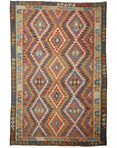 Tappeto Kilim Afghanistan bianco beige 175x258