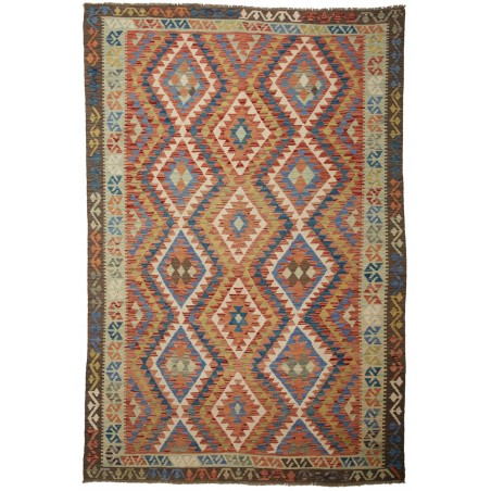 Tappeto Kilim Afghanistan bianco beige 175x258