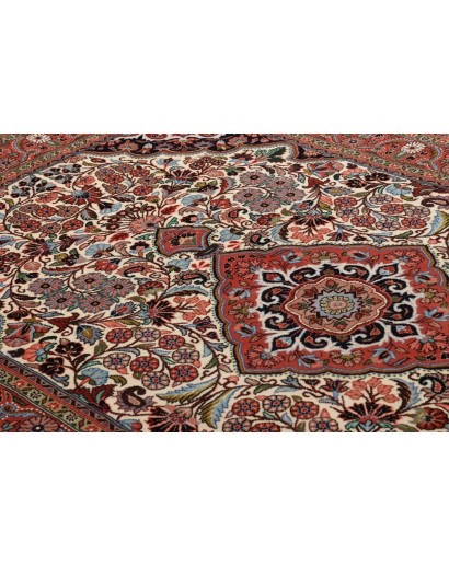 Tappeto Jahrom Persia marrone bianco 137x215