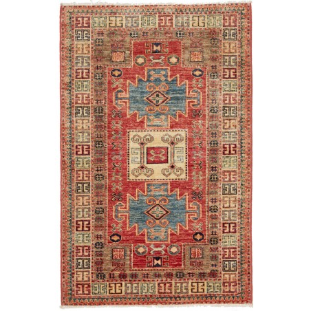 Tappeto Kazak Fine Pakistan rosso marrone 82x129
