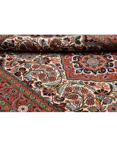 Tappeto Jahrom Persia marrone bianco 137x215