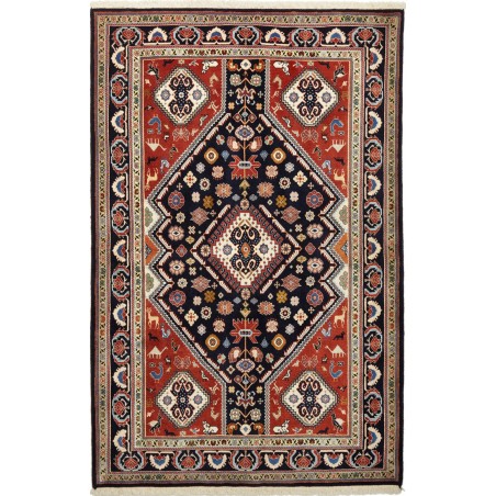 Tappeto Kaschkuli Persia marrone blu 140x215