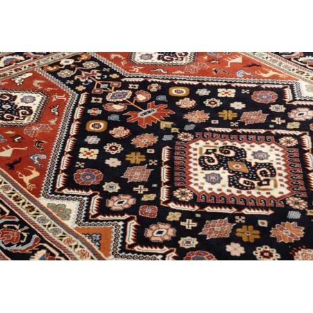 Tappeto Kaschkuli Persia marrone blu 140x215