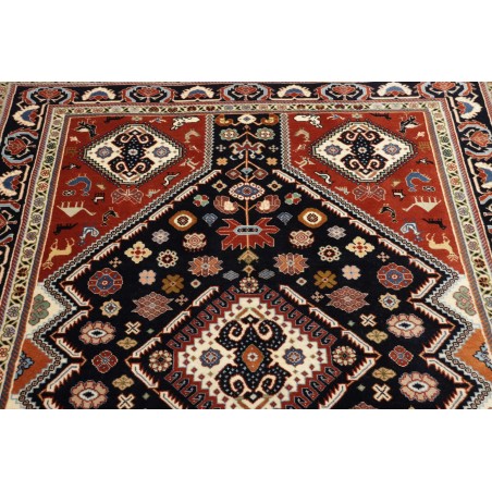 Tappeto Kaschkuli Persia marrone blu 140x215