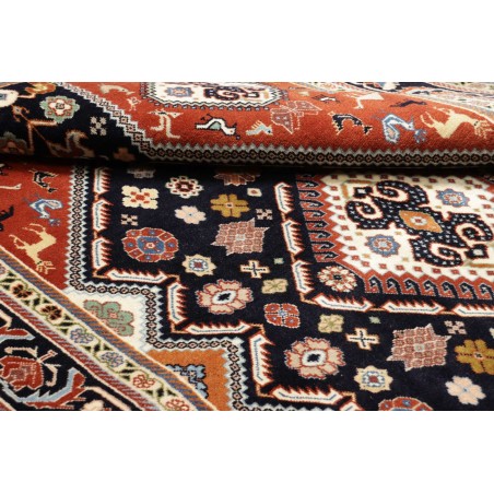 Tappeto Kaschkuli Persia marrone blu 140x215