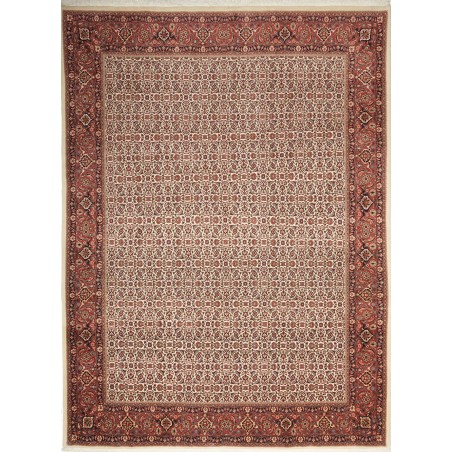Tappeto Bidjar con seta Persia marrone 250x337