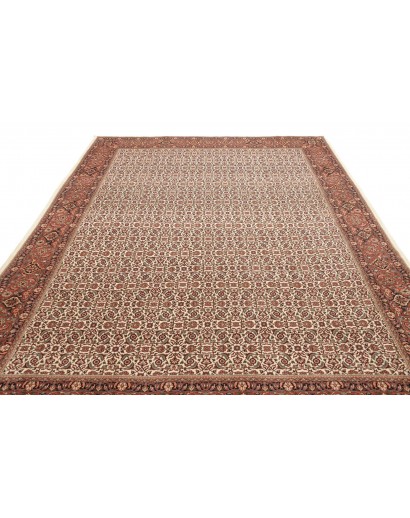 Tappeto Bidjar con seta Persia marrone 250x337
