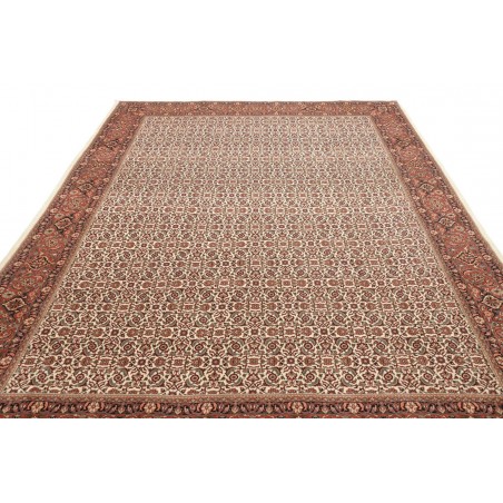 Tappeto Bidjar con seta Persia marrone 250x337