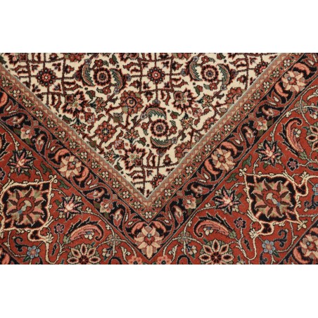 Tappeto Bidjar con seta Persia marrone 250x337