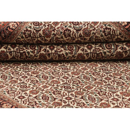 Tappeto Bidjar con seta Persia marrone 250x337