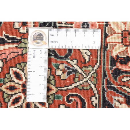 Tappeto Bidjar con seta Persia marrone 250x337