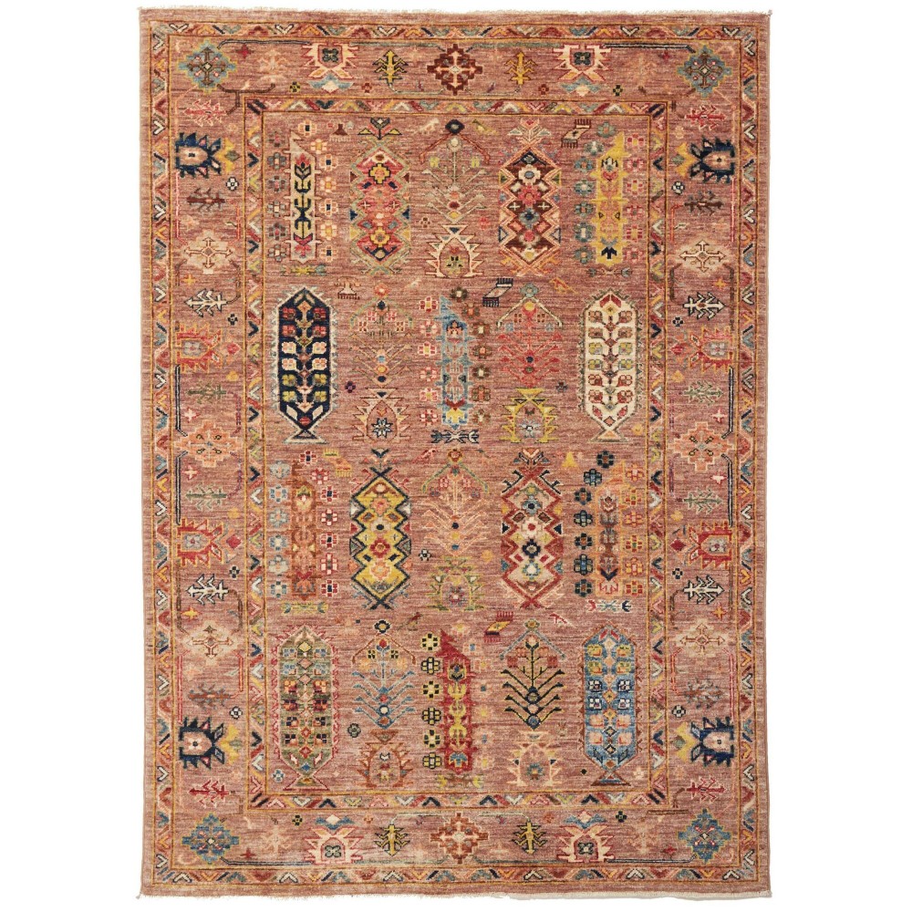 Tappeto Tribal Pakistan marrone 129x180 Tappeto Tribal Pakistan marrone 129x180