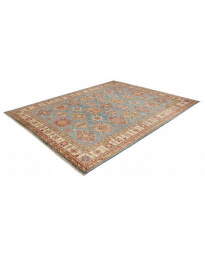 Tappeto Kazak Fine Pakistan bianco marrone 246x303