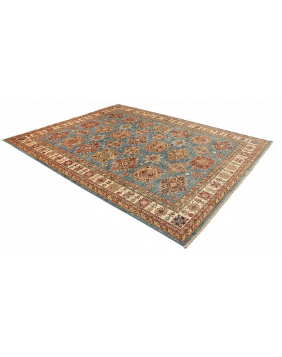 Tappeto Kazak Fine Pakistan bianco marrone 246x303