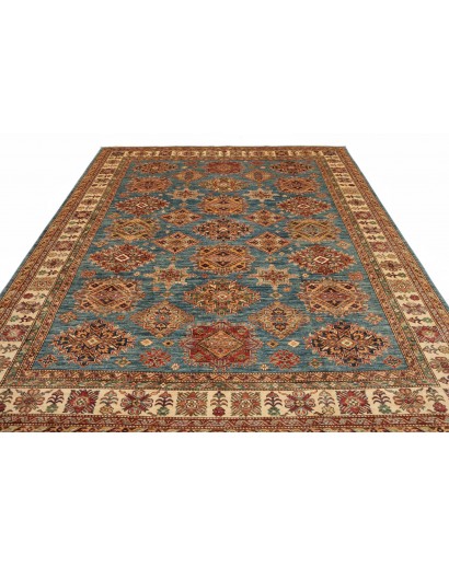Tappeto Kazak Fine Pakistan bianco marrone 246x303