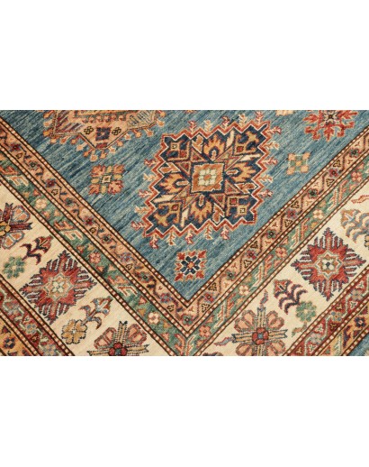 Tappeto Kazak Fine Pakistan bianco marrone 246x303