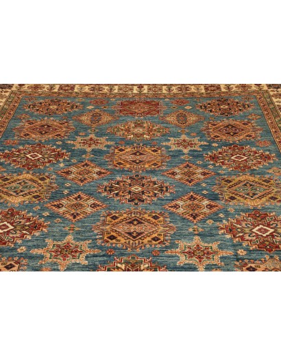 Tappeto Kazak Fine Pakistan bianco marrone 246x303