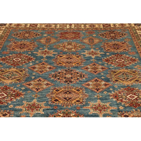 Tappeto Kazak Fine Pakistan bianco marrone 246x303