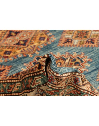 Tappeto Kazak Fine Pakistan bianco marrone 246x303