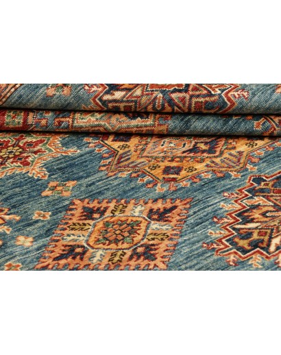 Tappeto Kazak Fine Pakistan bianco marrone 246x303
