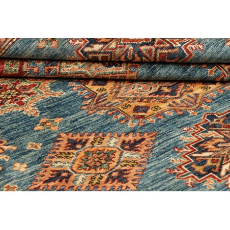 Tappeto Kazak Fine Pakistan bianco marrone 246x303