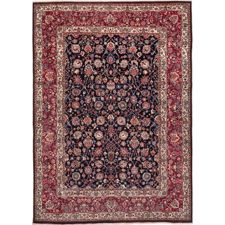 Tappeto Mashad Fine Persia marrone blu 194x277