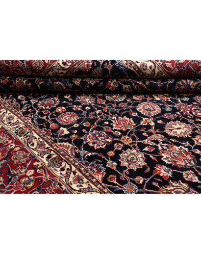 Tappeto Mashad Fine Persia marrone blu 194x277