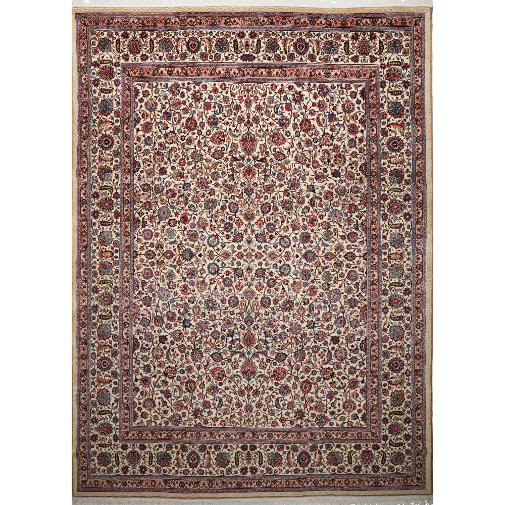 Tappeto Mashad Fine Persia marrone azzurro 300x403