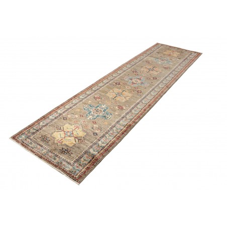 Tappeto Kazak Fine Pakistan marrone azzurro 79x295