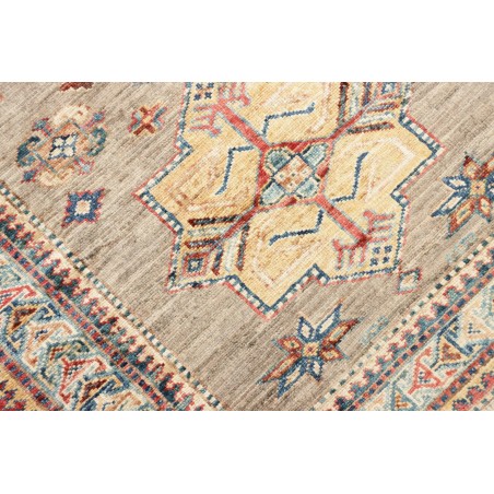 Tappeto Kazak Fine Pakistan marrone azzurro 79x295