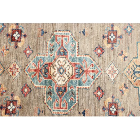 Tappeto Kazak Fine Pakistan marrone azzurro 79x295