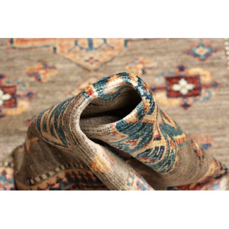 Tappeto Kazak Fine Pakistan marrone azzurro 79x295