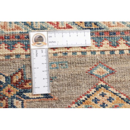 Tappeto Kazak Fine Pakistan marrone azzurro 79x295