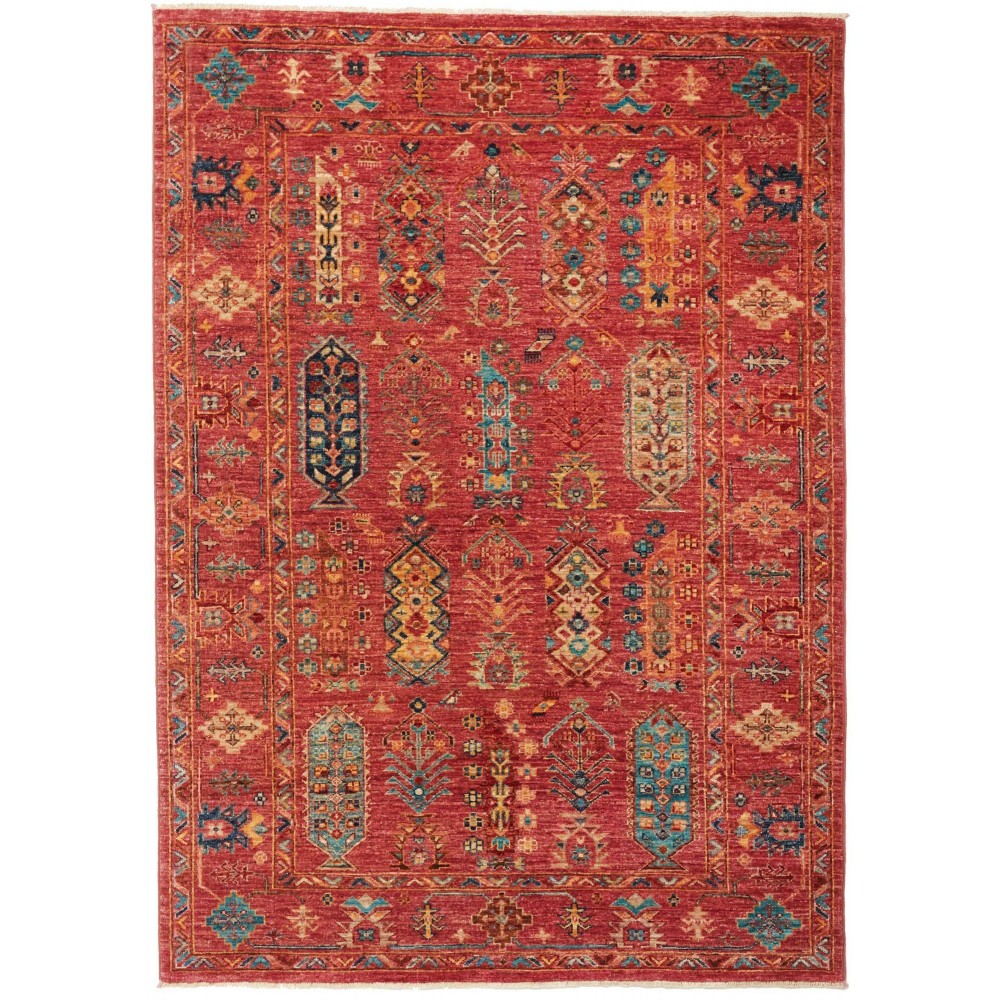 Tappeto Tribal Pakistan marrone grigio 127x176 Tappeto Tribal Pakistan marrone grigio 127x176