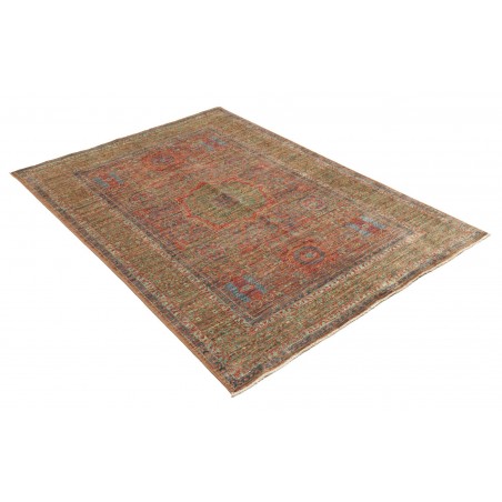 Tappeto Mamlouk Pakistan azzurro marrone 126x182