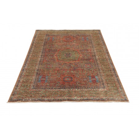 Tappeto Mamlouk Pakistan azzurro marrone 126x182
