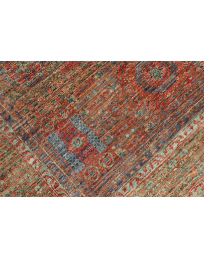 Tappeto Mamlouk Pakistan azzurro marrone 126x182