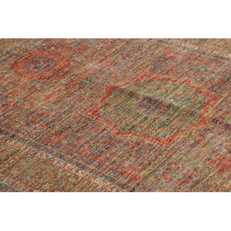 Tappeto Mamlouk Pakistan azzurro marrone 126x182