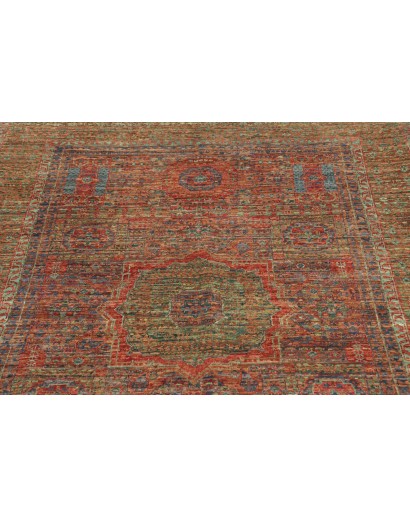 Tappeto Mamlouk Pakistan azzurro marrone 126x182