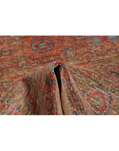 Tappeto Mamlouk Pakistan azzurro marrone 126x182